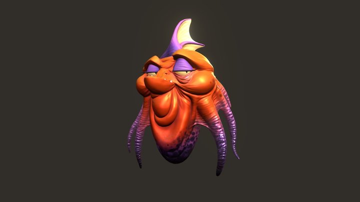 Insomniac FanArt Octopus Head 3D Model