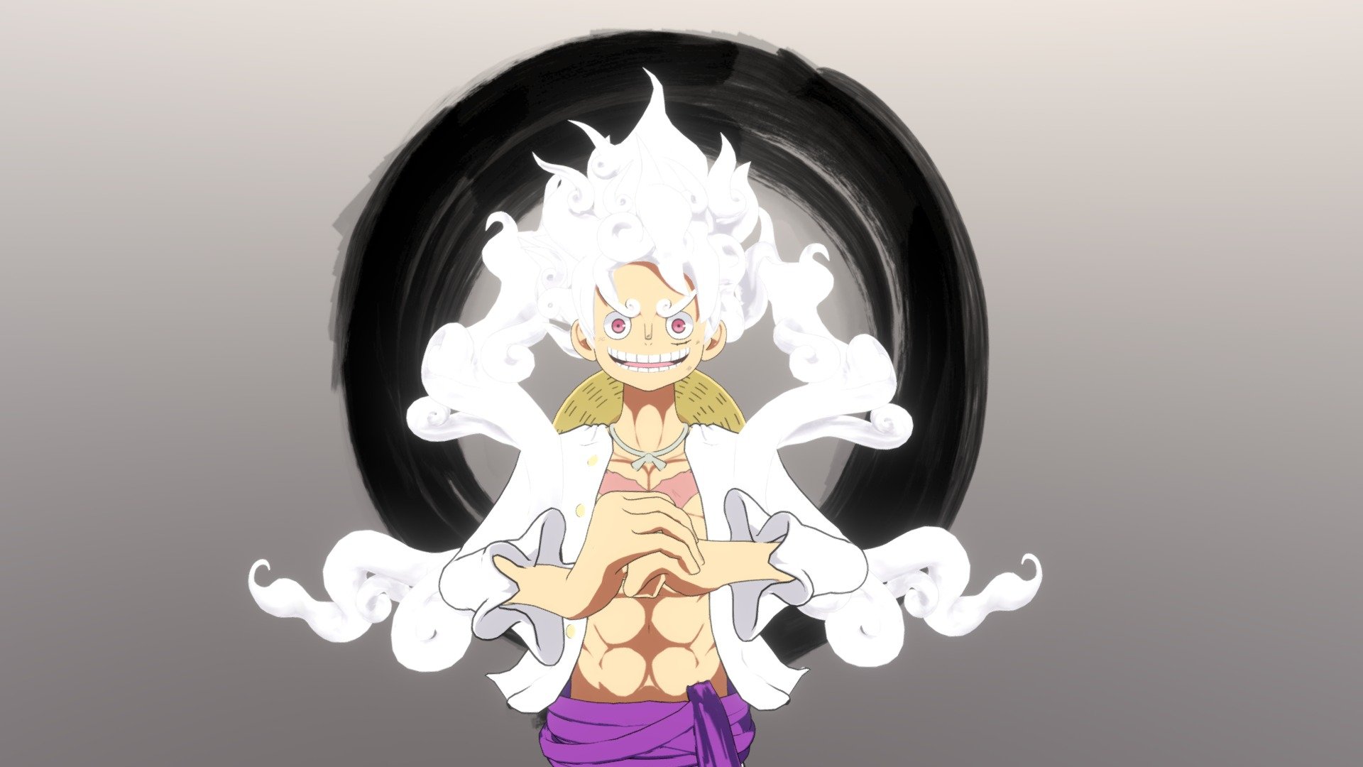 Luffy Gear 5 Colored Transparent PNG - PNGAnime