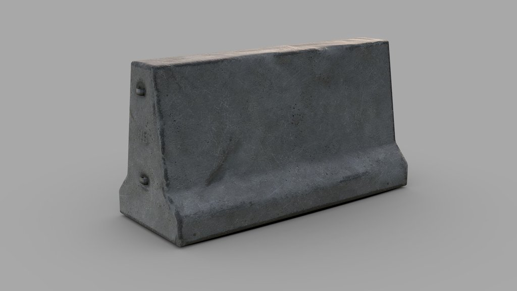 Concrete Block (Low Poly)