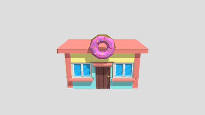 Doughnuts Shop 3D Model