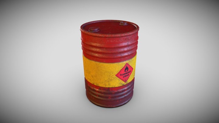 Oil-barrel 3D models - Sketchfab