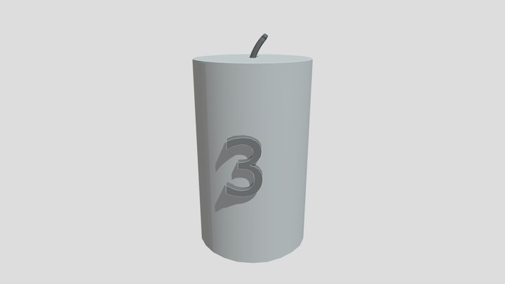 candle 3 went out 3D Model