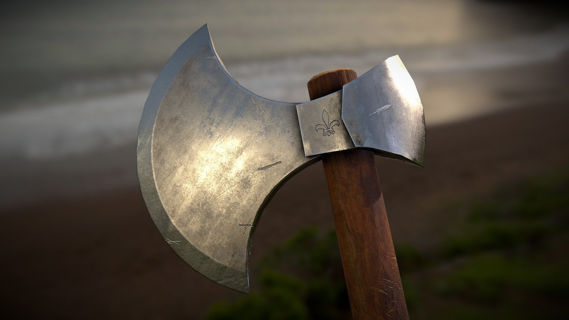 One Handed Medieval Axe