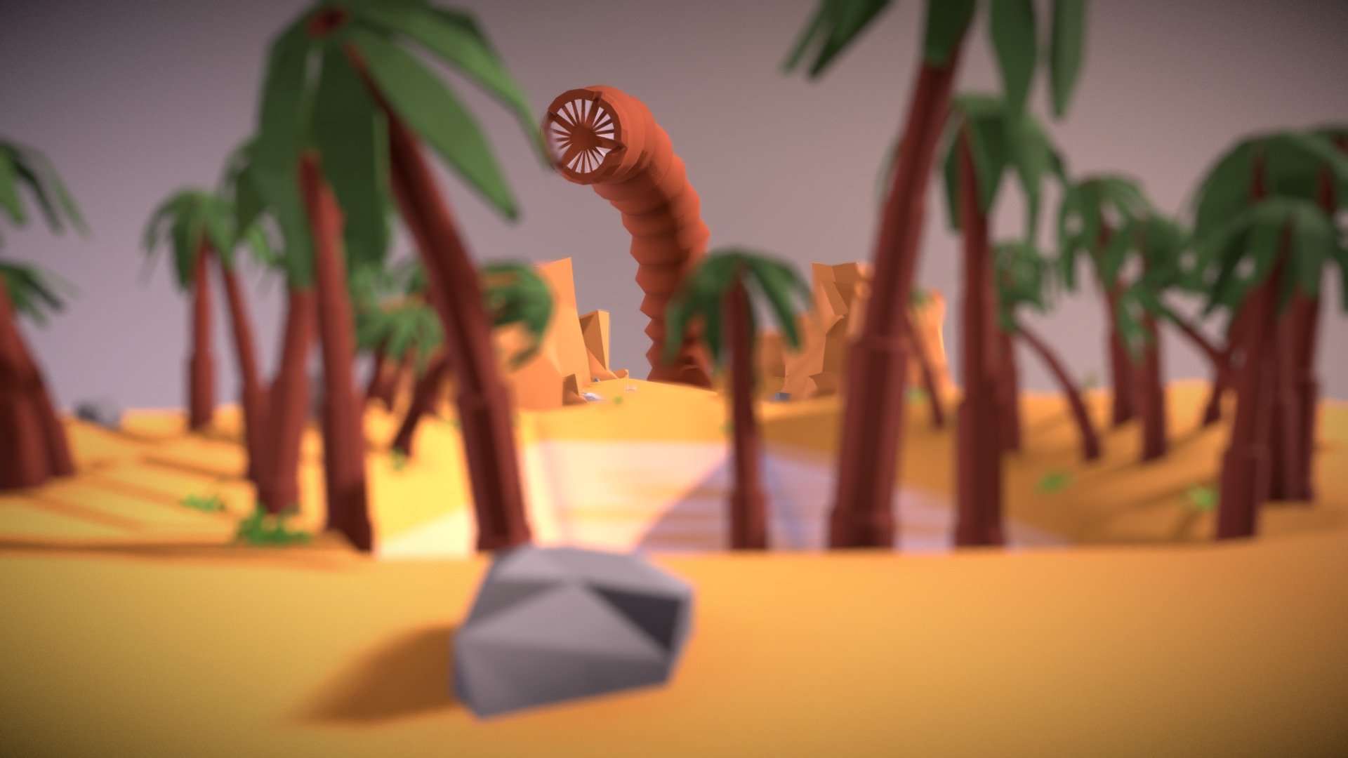 Low Poly Sandworm