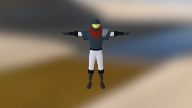 Scarf Guy 3D Model