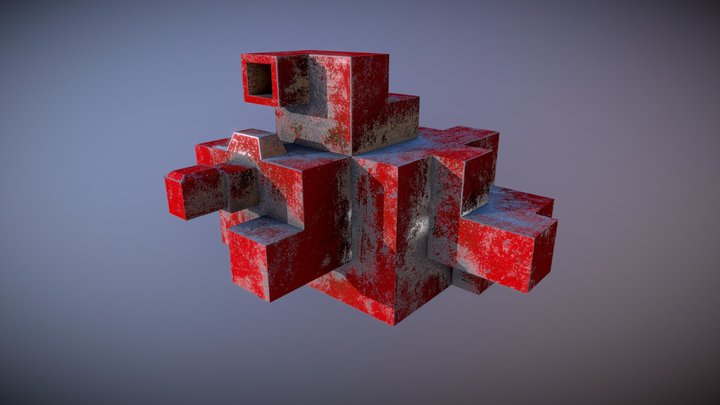 Block for games 3D Model