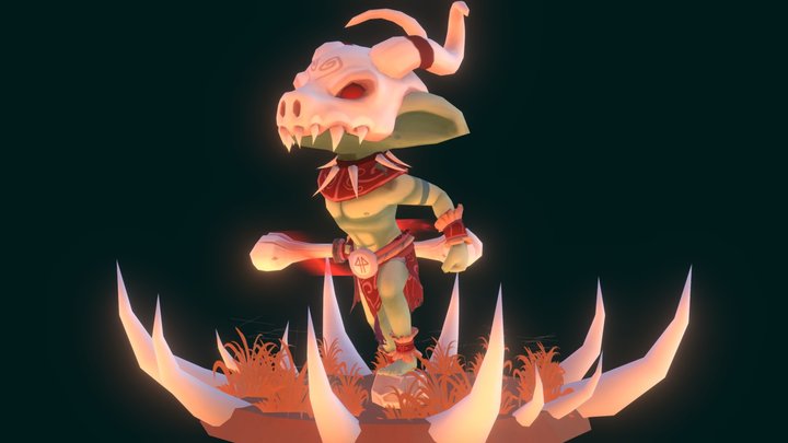Skull Goblin 3D Model