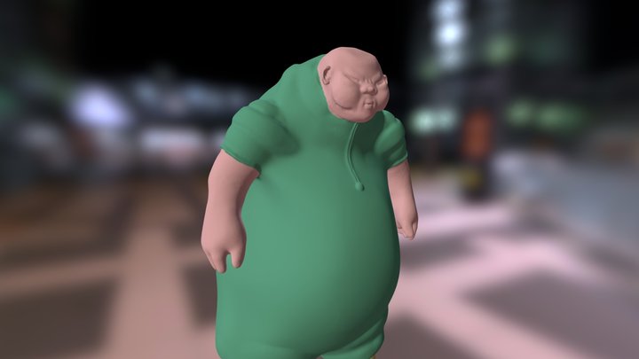 Fat Man 3D Model