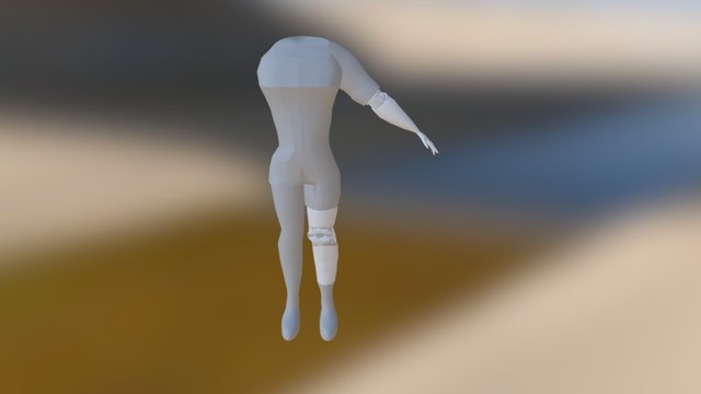 Cyborg Character 3D Model