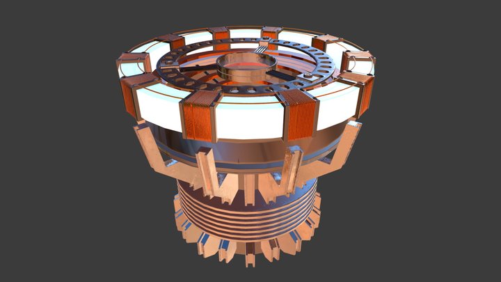 IronMan Arc Reactor MK1. 3D Model