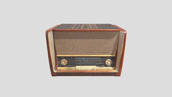 Vintage Radio Classic 3D Model