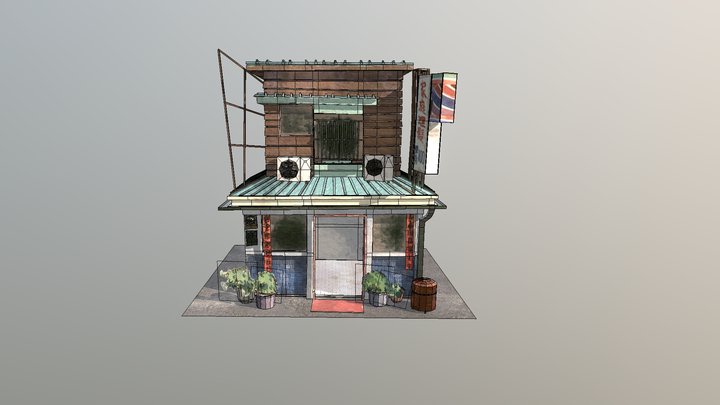 Small Shop 3D Model