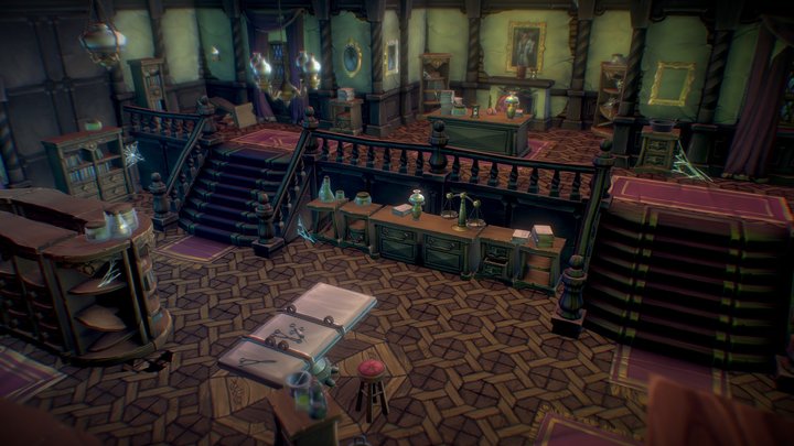 Haunted Mansion Set 3D Model