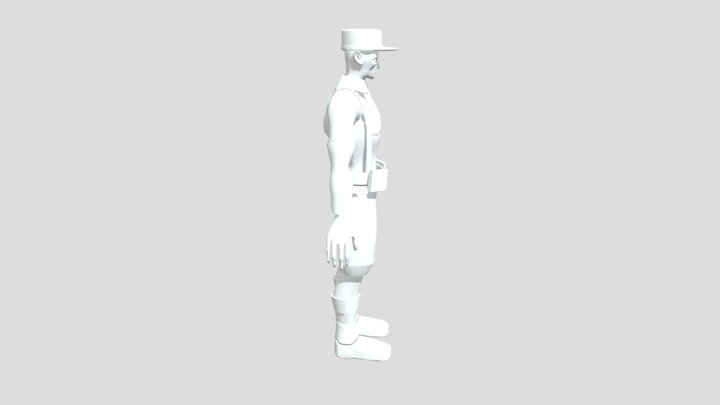 World War 2 French Foreign Legionnaire 3D Model