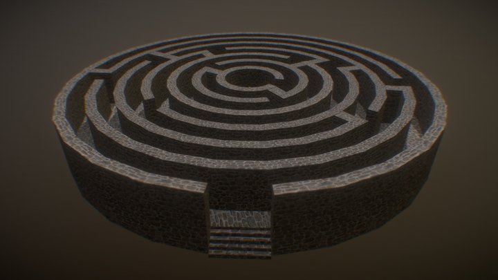 Ancient Maze 3D Model