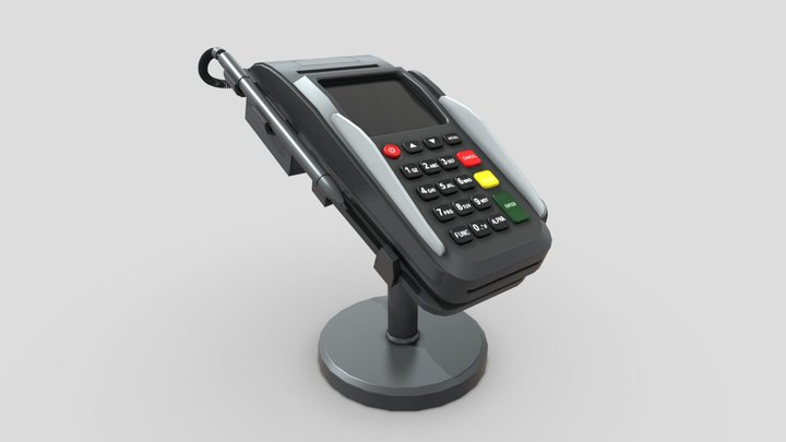POS Payment Terminal 3D Model