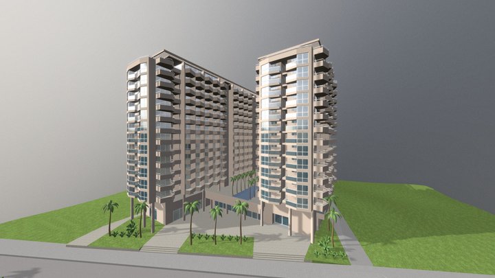 Costa Serrana - Apartamentos Santa Marta 3D Model