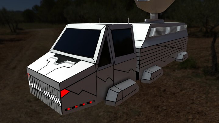 Truck low poly 3D Model