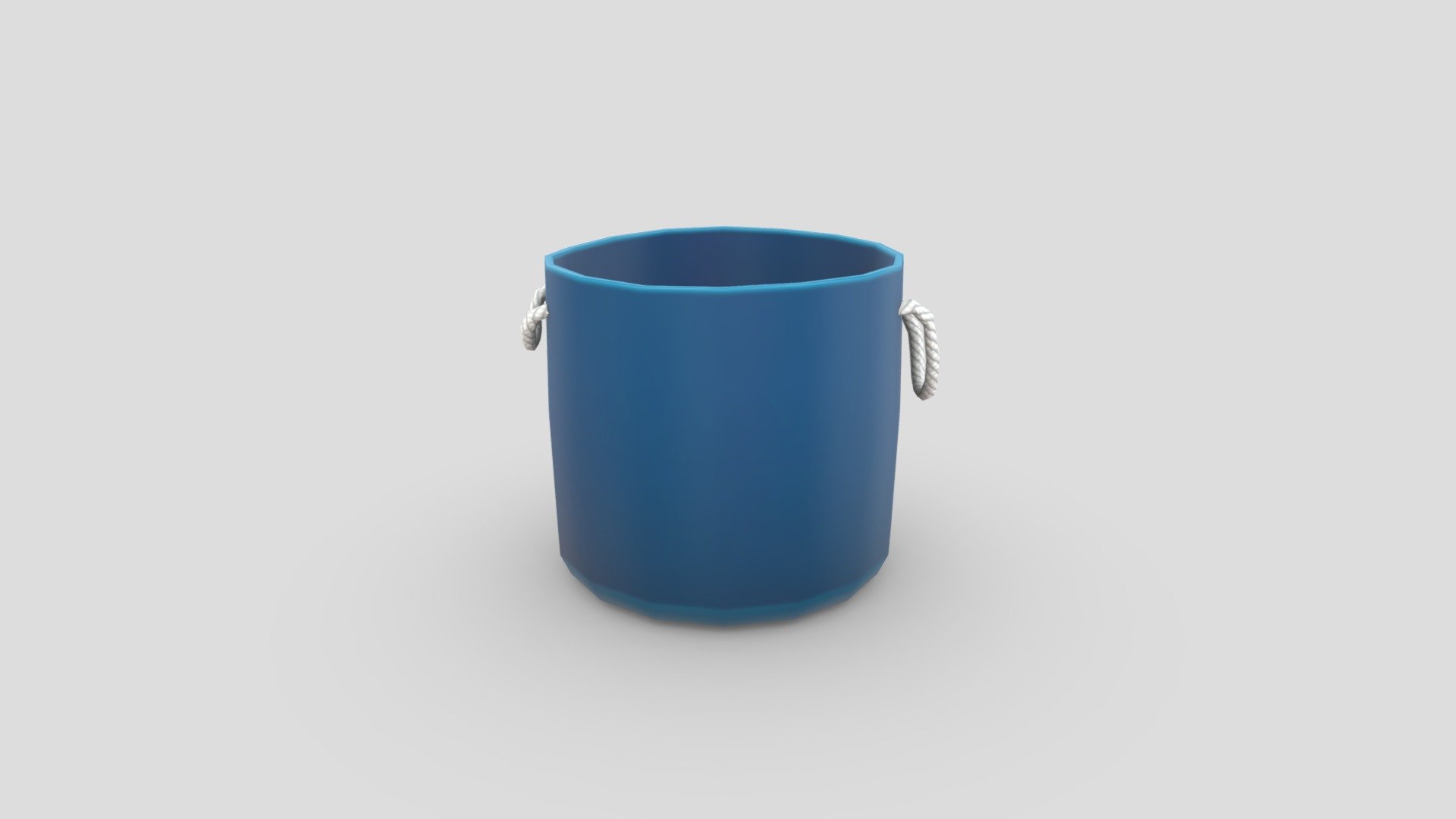 Stylized Low Poly Plastic Bucket