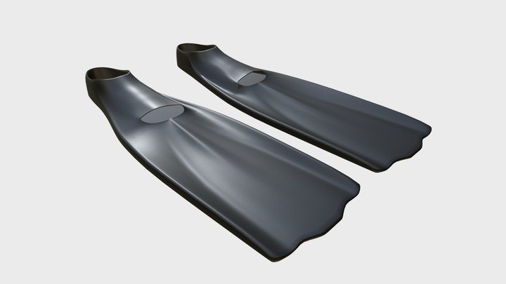 Swimming fins 1 3D Model