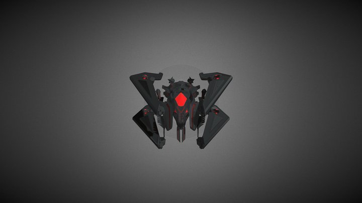 Ultima Spaceship 3D Model