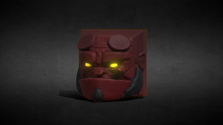 Hellboy Keycap 3D Model