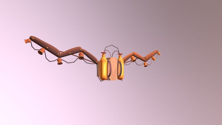 Steampowered Jetpack 3D Model
