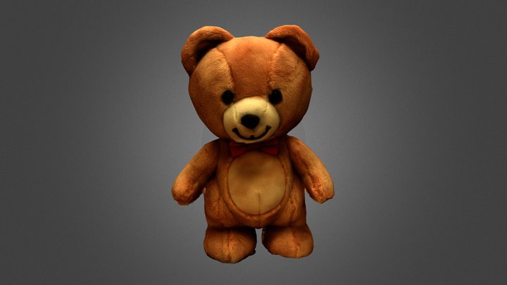 Craft Teddy Bear Photogrammetry 3D Model