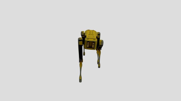Walking Robotic Dog 3D Model