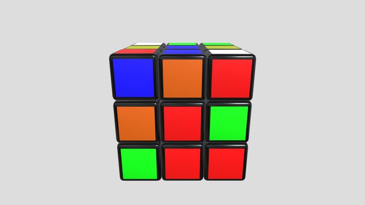 Scrambled Rubik's Cube – Gratis 3D-model STL