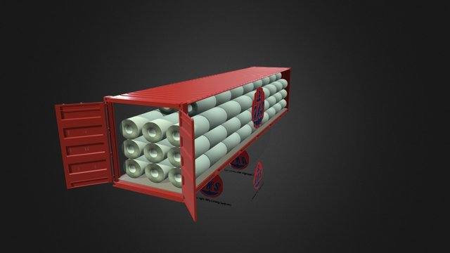 40 Ft Container no animation 3D Model