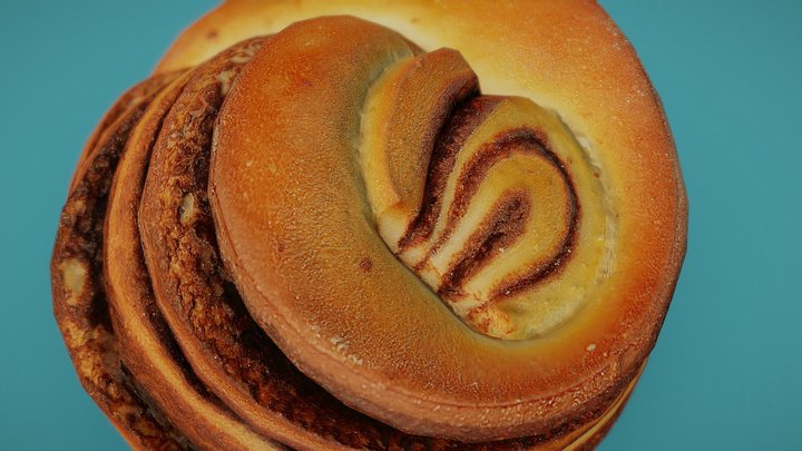 Cinnamon Roll - "Low" Poly / Game Ready