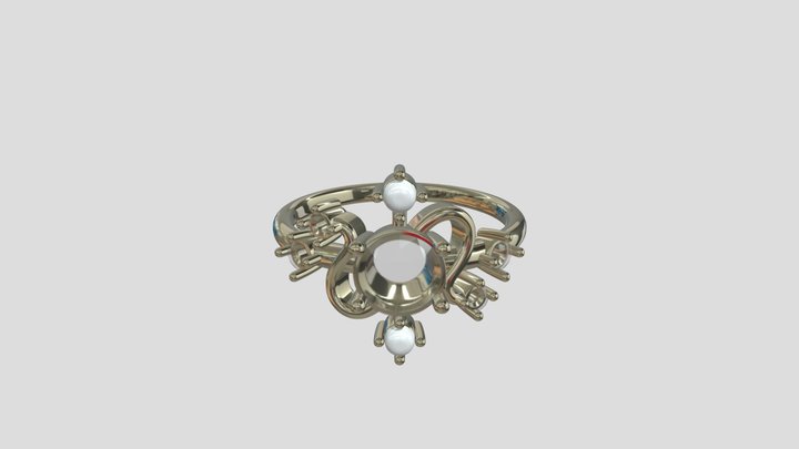 ATRG013 goldring wedding engagement luxury – Free 3D Model STL