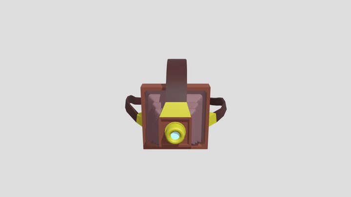 VR Headset Arts and Crafts Style (untextured) 3D Model