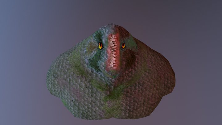 Creature Bust 3D Model