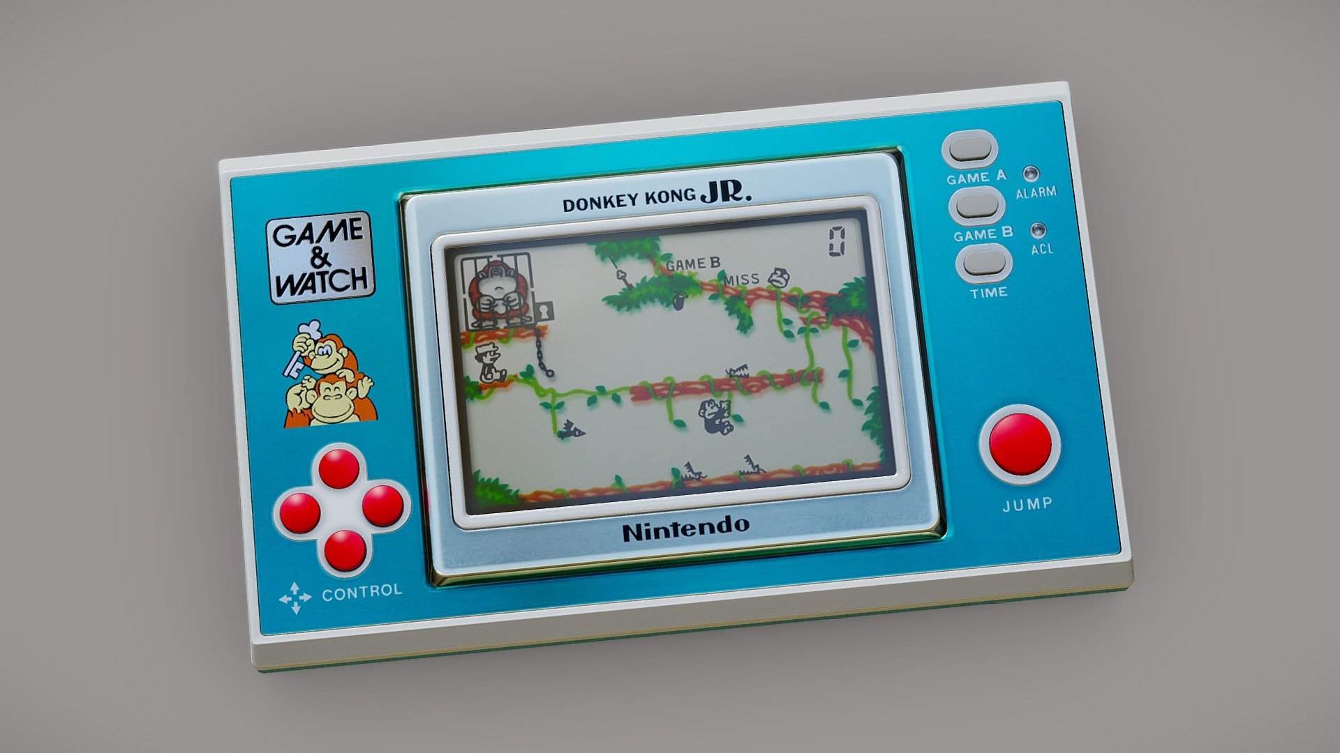 Game And Watch - Donkey Kong Junior - Buy Royalty Free 3D model by 3Dee ...