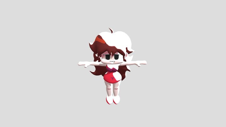 pretty fnf girl 3D Model