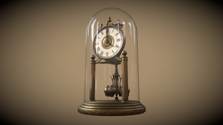 Torsion Pendulum Clock - Animation 3D Model