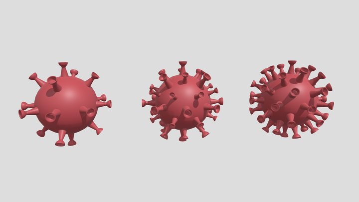 Corona Virus 3D Model