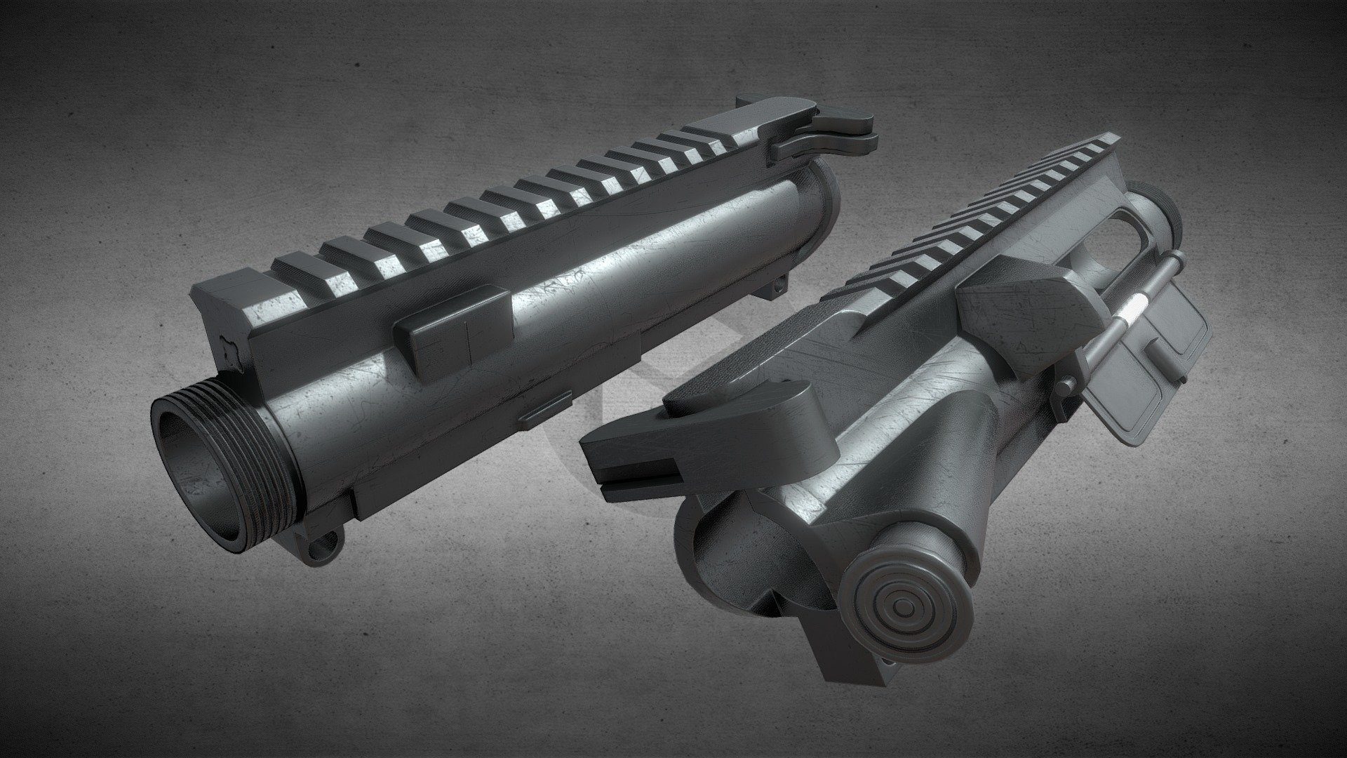 [MWS] AR-15 Upper Receiver - 3D model by BayernMaik [cb85e66] - Sketchfab