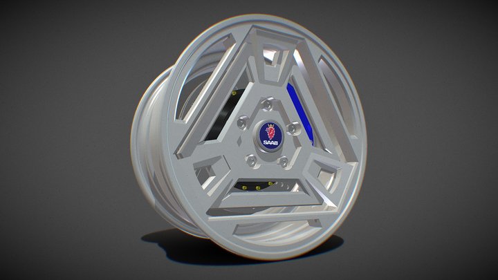 Saab Sonett IV Wheel 3D Model