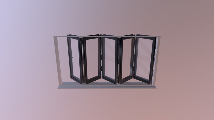 Porte baie vitrée 3D Model