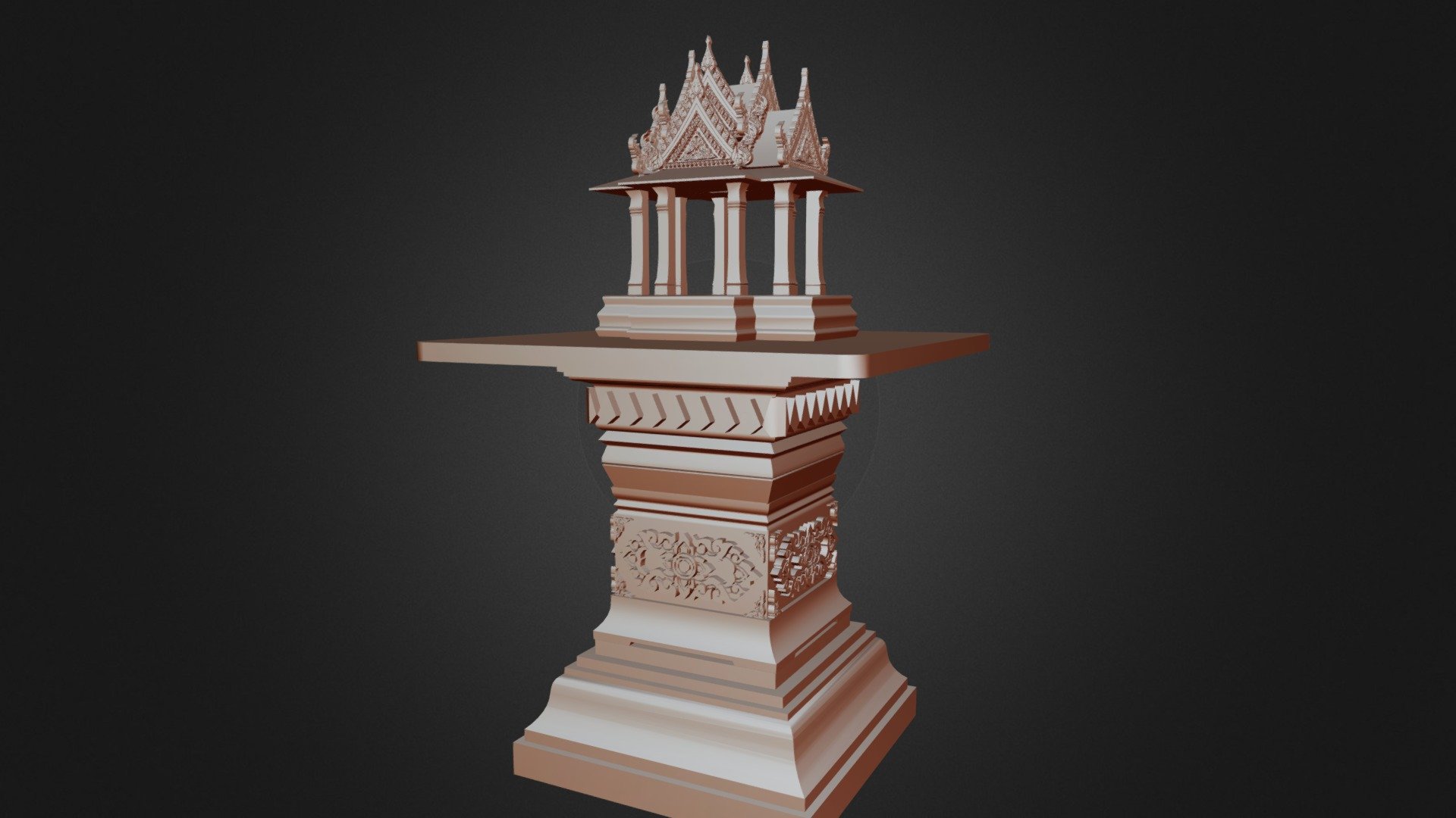 Thai Phra Phrom Shrine - Download Free 3D model by kositsuwan [cb87ad8 ...