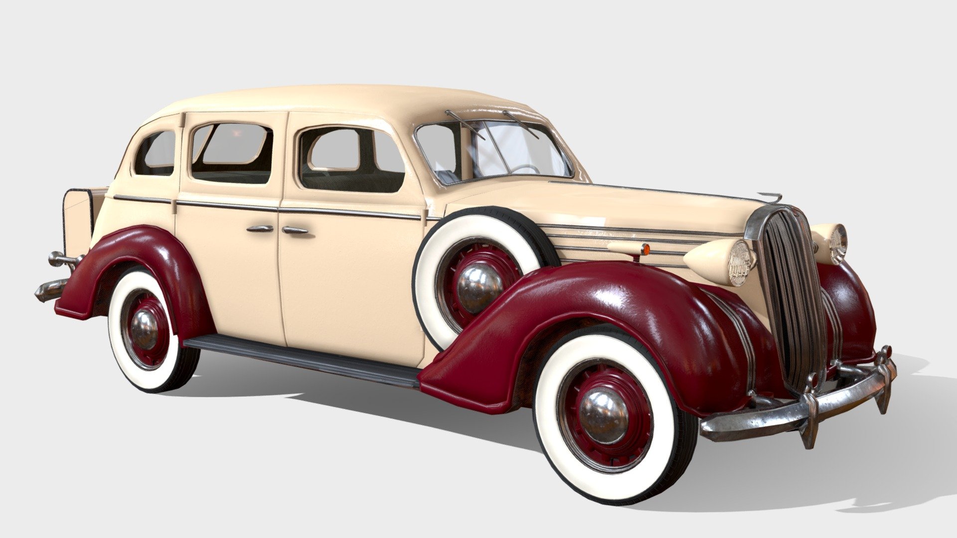 1936 American Sedan (Buick Based) - Buy Royalty Free 3D model by Libau ...