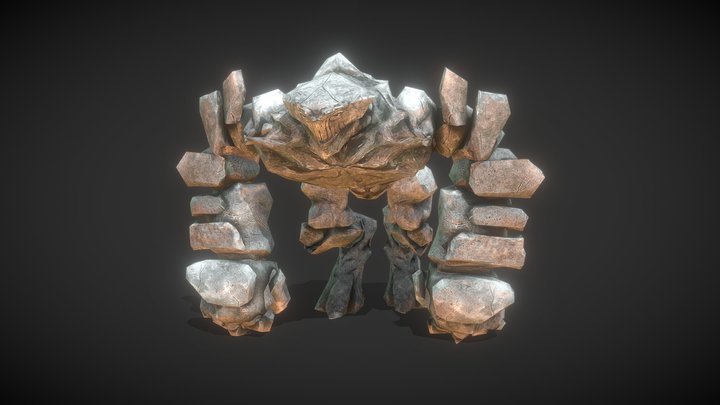 Mobs! Golem 3D Model