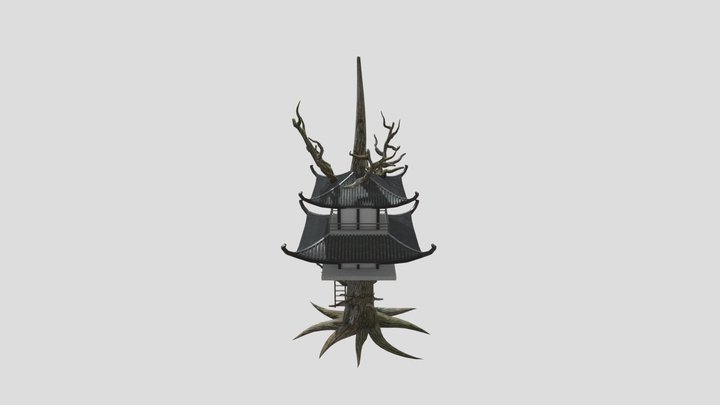 BambooTreeTemple 3D Model
