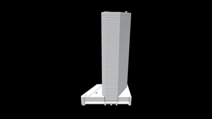 Six Battery Road Building With Floor 3D Model