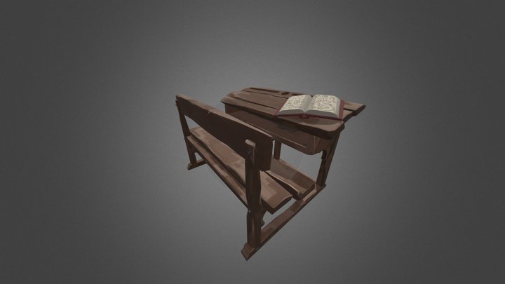 Sea of thieves school desk 3D Model