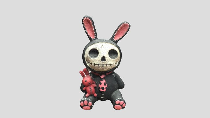 Gothic Bunny Doll 3D Model