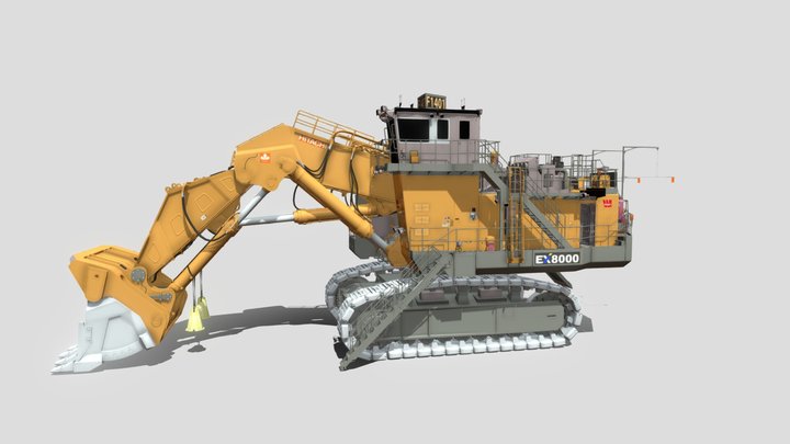 Hitachi Ex8000 Mobile 3D Model